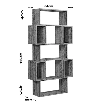 Полица Box - Walnut