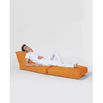 Bean Bag Siesta Sofa Bed Pouf - Orange