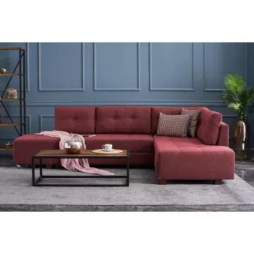 Софа Manama Corner Sofa Bed Right - Claret Red