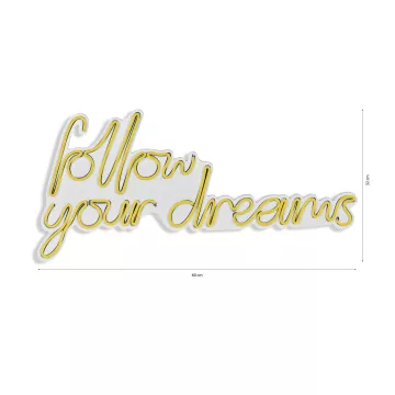 Ѕидна LED декорација Follow Your Dreams - Yellow