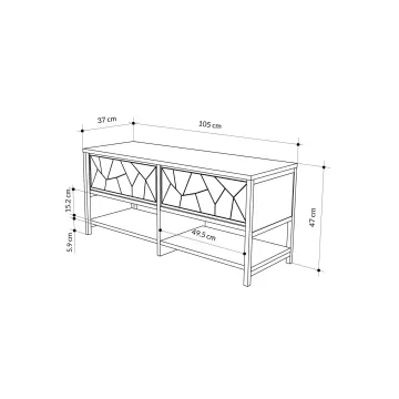 Закачалка Inola Shoe Bench - Sapphire, Oak