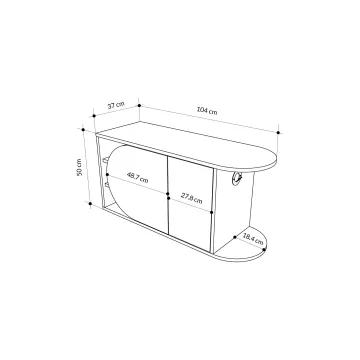 Закачалка Nova Shoe Bench - Oak, White