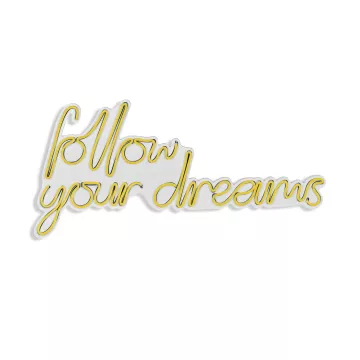 Ѕидна LED декорација Follow Your Dreams - Yellow