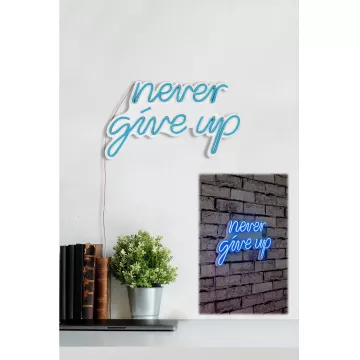 Ѕидна LED декорација Never Give Up - Blue