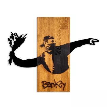 Ѕиден украс Banksy - Flower Thrower