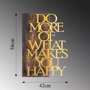 Ѕиден украс Do More Of What Makes You Happy - Gold