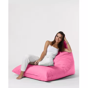 Bean Bag Pyramid Big Bed Pouf - Pink