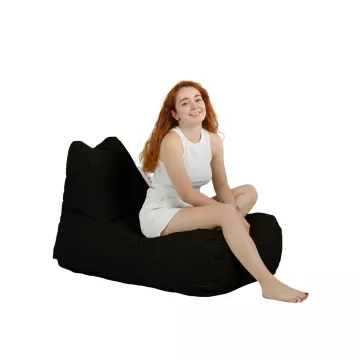 Bean Bag Trendy Comfort Bed Pouf - Black