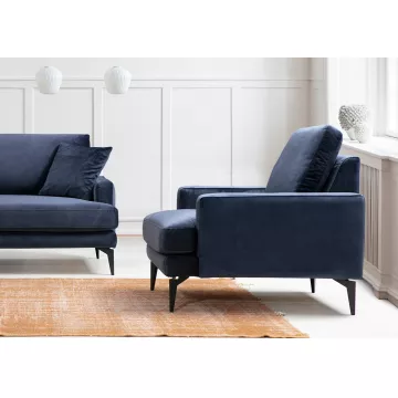 Фотеља Papira Armchair - Navy Blue