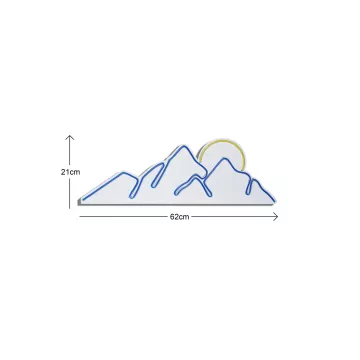 Ѕидна LED декорација Mountain - Blue - Yellow