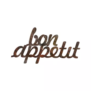 Метална ѕидна декорација Rusty Bon Appetit