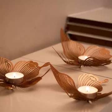 Декорација Papilio Tealight Set of 3 - APT581 - Copper