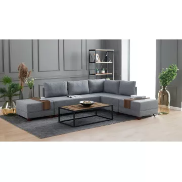 Софа Fly Corner Sofa Bed Right- Grey