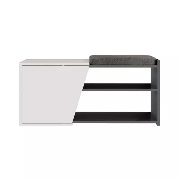 Чевларник Fiona Bench - Anthracite, White