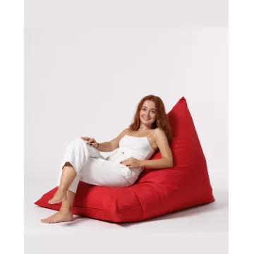 Bean Bag Pyramid Big Bed Pouf - Red