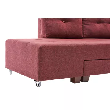 Софа Manama Corner Sofa Bed Left - Claret Red