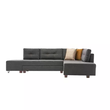 Софа Manama Corner Sofa Bed Right - Anthracite