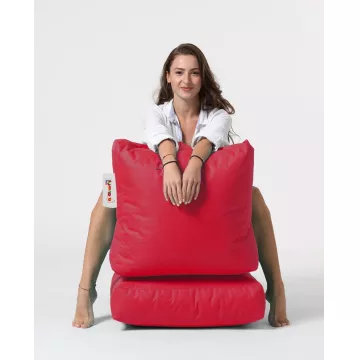 Bean Bag Siesta Sofa Bed Pouf - Red