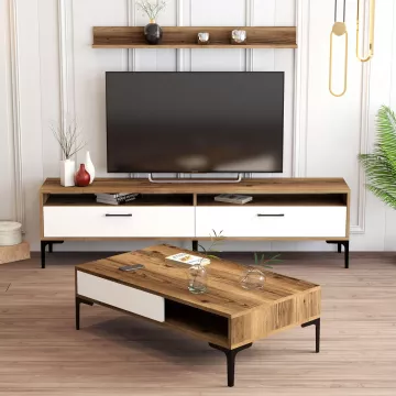 Комплети за дневна соба Istanbul - Walnut, White