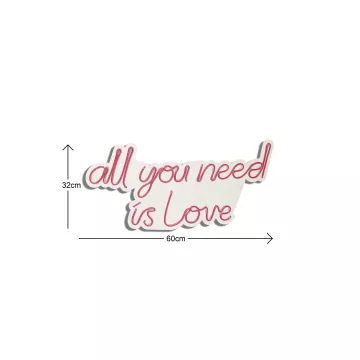 Ѕидна LED декорација All You Need is Love - Red