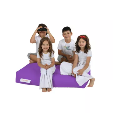 Bean Bag Kids Double Seat Pouf - Purple