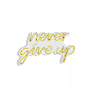 Ѕидна LED декорација Never Give Up - Yellow