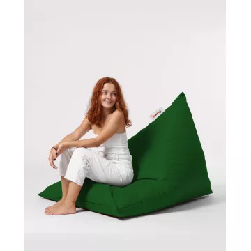 Bean Bag Pyramid Big Bed Pouf - Green