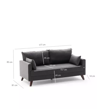 Софа Bella Sofa For 2 Pr - Anthracite