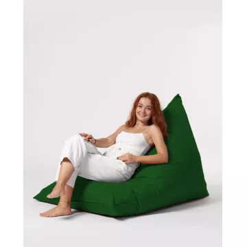 Bean Bag Pyramid Big Bed Pouf - Green