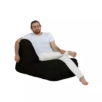 Bean Bag Trendy Comfort Bed Pouf - Black