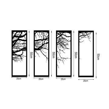 Метална ѕидна декорација Tree