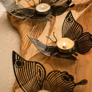 Декорација Papilio Tealight Set of 3 - APT581 - Black