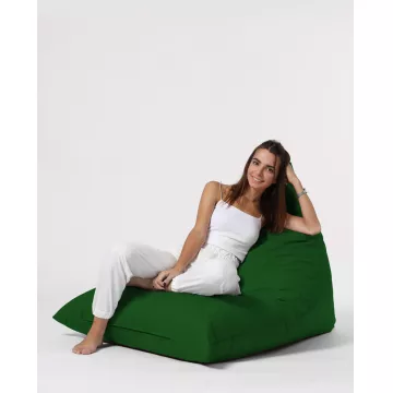 Bean Bag Pyramid Big Bed Pouf - Green