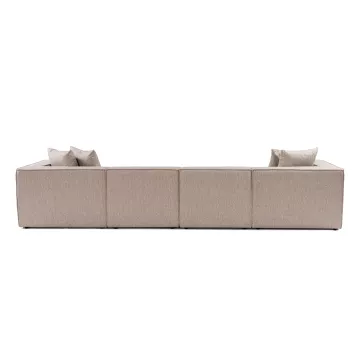 Софа Sora (L1-O1-O1-1R-POUFFE ) - Sand Beige