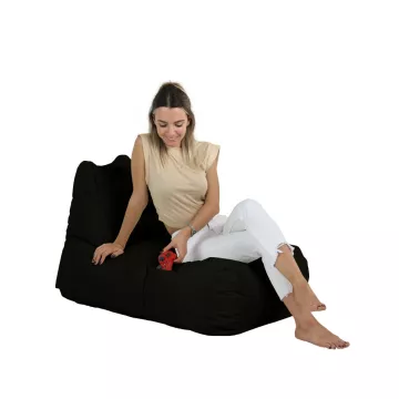 Bean Bag Trendy Comfort Bed Pouf - Black