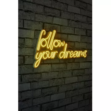 Ѕидна LED декорација Follow Your Dreams - Yellow