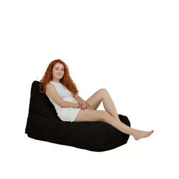 Bean Bag Trendy Comfort Bed Pouf - Black