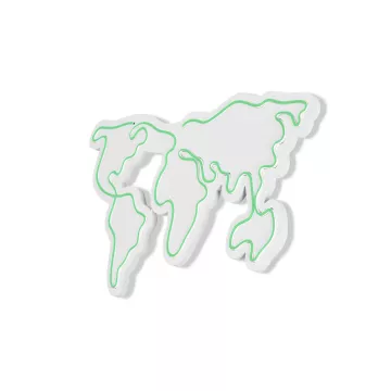 Ѕидна LED декорација World Map - Green