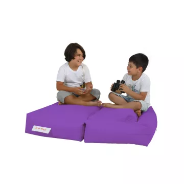 Bean Bag Kids Double Seat Pouf - Purple