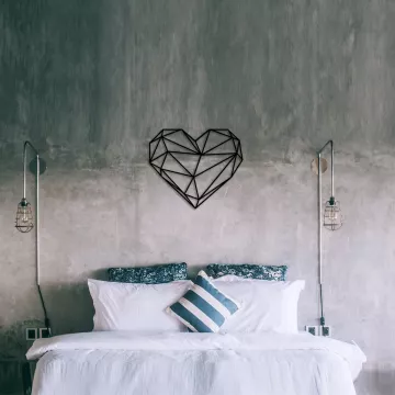 Метална ѕидна декорација Heart Metal Decor