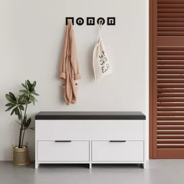 Закачалка Cove Shoe Bench - White