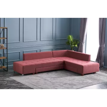 Софа Manama Corner Sofa Bed Right - Claret Red