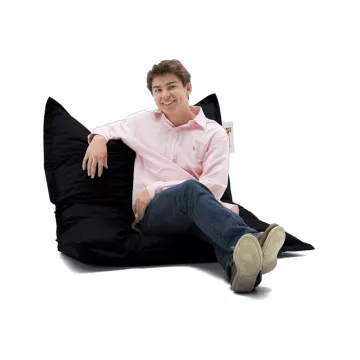 Bean Bag Cushion Pouf 100x100 - Black