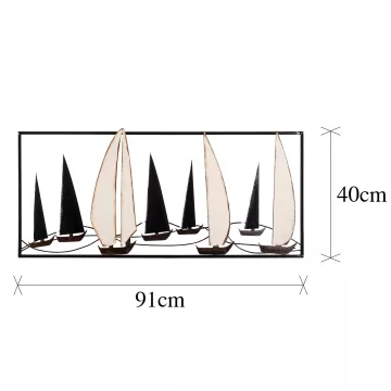 Метална ѕидна декорација Yelkenli