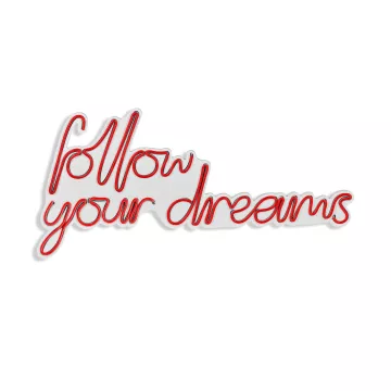 Ѕидна LED декорација Follow Your Dreams - Red