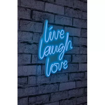 Ѕидна LED декорација Live Laugh Love - Blue