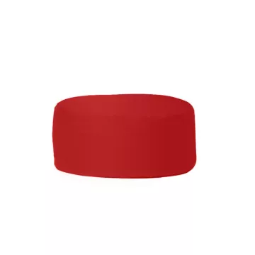 Bean Bag Round Pouf - Red