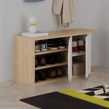 Закачалка Nova Shoe Bench - Oak, White