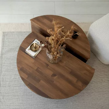 Клуб маса Podium Wood - Walnut