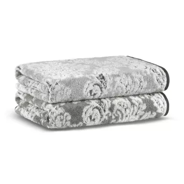 Пешкир Damask Yard Dyed - White, Grey